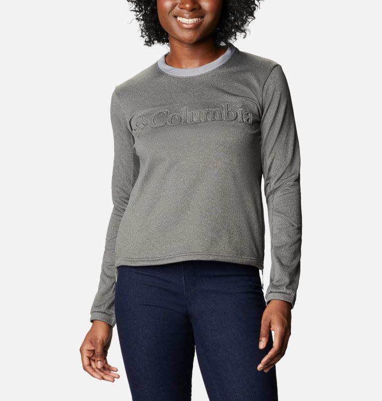 Women's Windgates Tech Fleece Sweatshirt, Color: Monument Heather, image 1