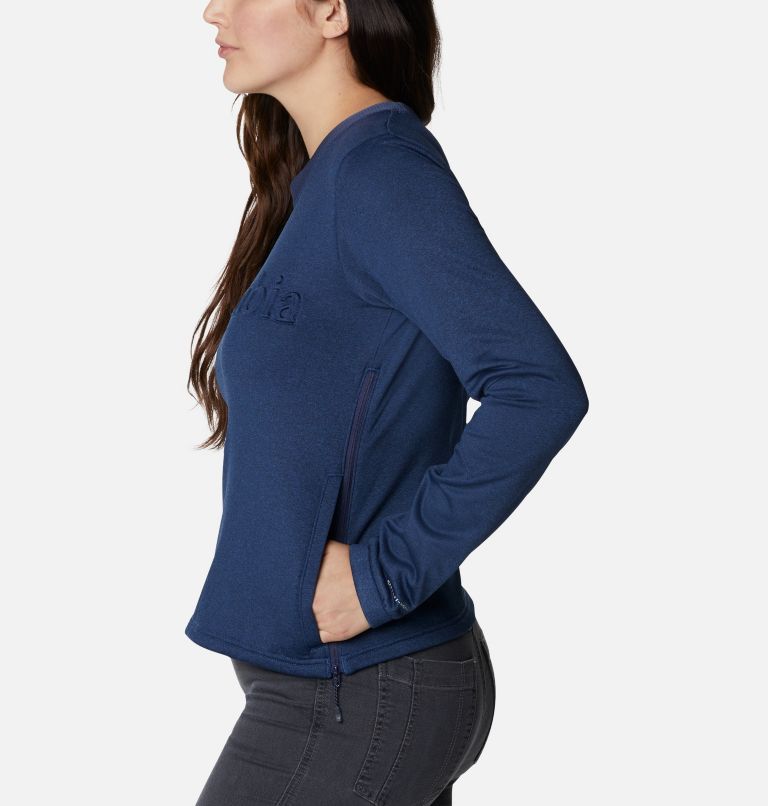 Thumbnail: Women's Windgates Tech Fleece Sweatshirt, Color: Nocturnal Heather, image 3