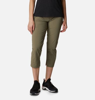 Women's Muir Pass&trade; II Cropped Hiking Trousers Muir Pass&trade; II Cropped Pant | 010 | 4, Stone Green, front