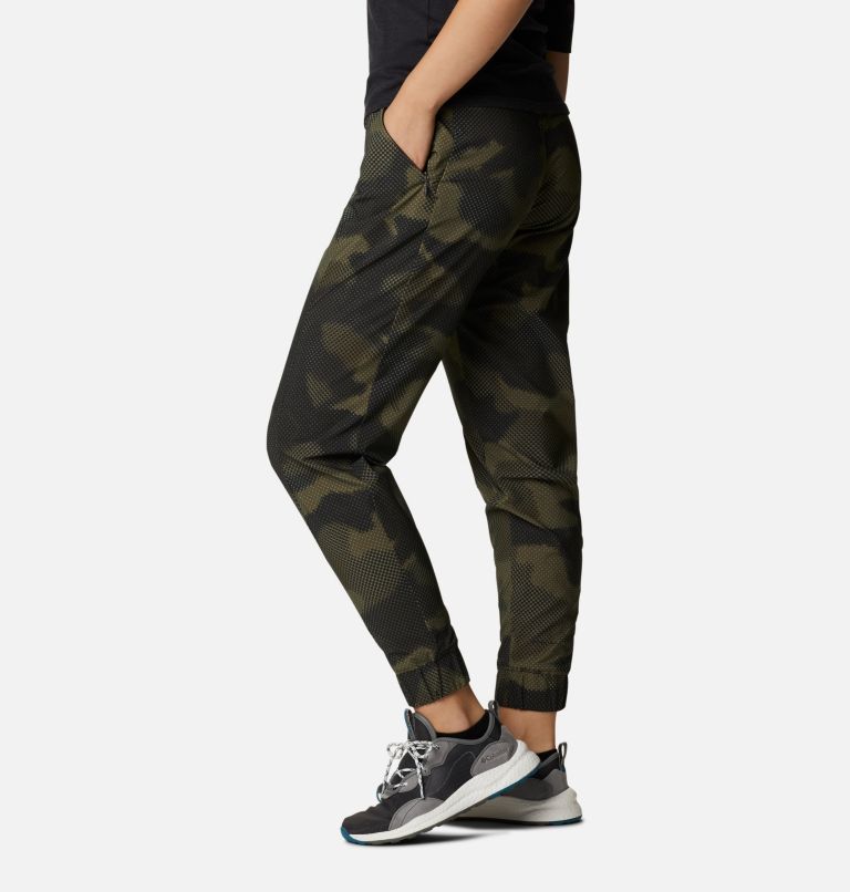 Women's Pleasant Creek Joggers, Color: Stone Green Spotted Camo Print, image 3