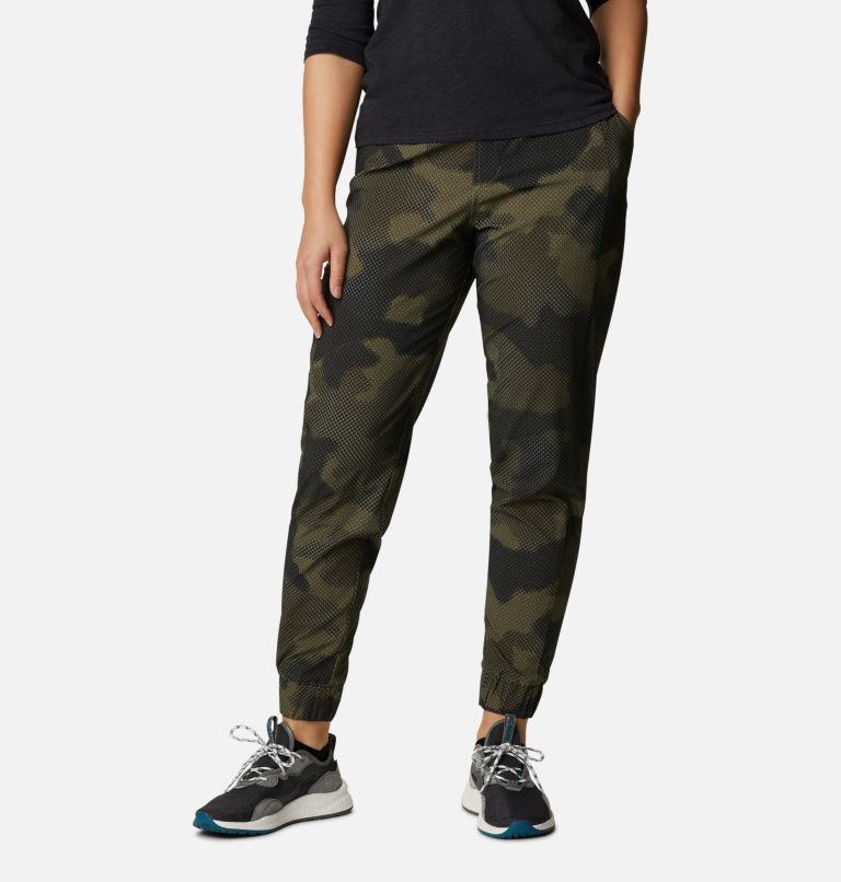 Women's Pleasant Creek Joggers, Color: Stone Green Spotted Camo Print, image 1