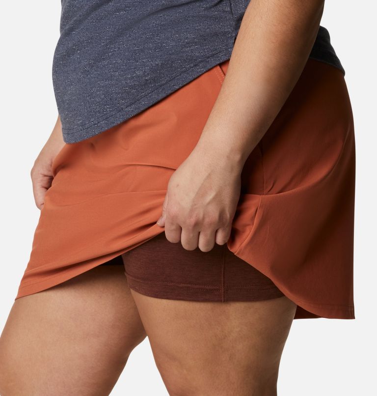 Women's Pleasant Creek Skort - Plus Size, Color: Teak Brown, image 6