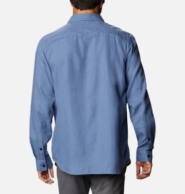 Camisa antidesgarro de algod&oacute;n org&aacute;nico Clarkwall&trade; para hombre Clarkwall&trade; Organic Cotton Ripstop LS | 449 | L, Bluestone, back