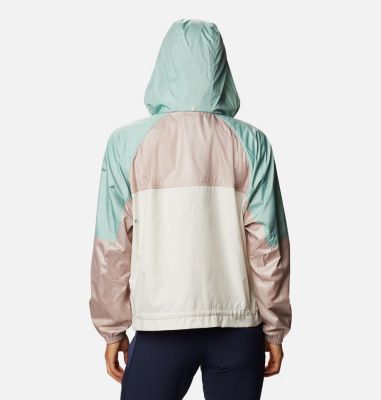Coupe-vent Park&trade; Femme Columbia Park&trade; Windbreaker | 102 | S, Fawn, Mauve Vapor, Aquatone, back