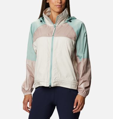 Coupe-vent Park&trade; Femme Columbia Park&trade; Windbreaker | 102 | S, Fawn, Mauve Vapor, Aquatone, front