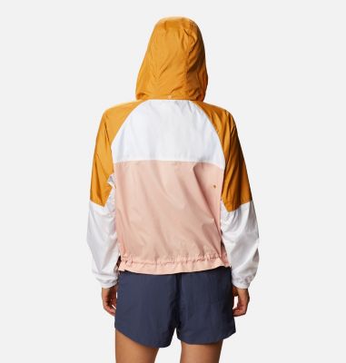 Coupe-vent Park&trade; Femme Columbia Park&trade; Windbreaker | 102 | S, Faux Pink, White, Canyon Sun, back