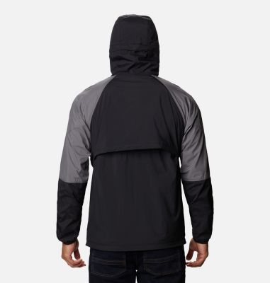 Men's Wallowa Park&trade; Windbreaker Wallowa Park&trade; Jacket | 011 | XXL, Black, City Grey, back