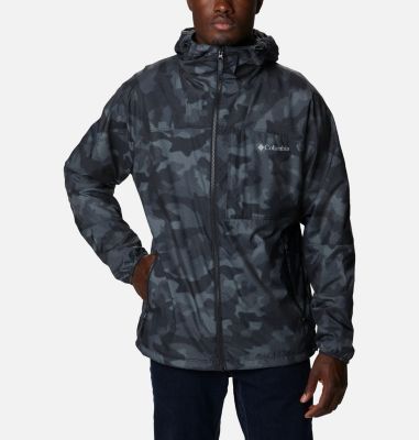 Men's Wallowa Park&trade; Windbreaker Wallowa Park&trade; Jacket | 011 | XXL, Black Spotted Camo, front