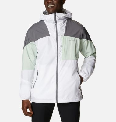 Men's Wallowa Park&trade; Windbreaker Wallowa Park&trade; Jacket | 011 | XXL, White, Sea Sprite, City Grey, front