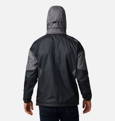 Men's Point Park&trade; Lined Windbreaker Point Park&trade; Lined Windbreaker | 465 | XL, Black, City Grey, back