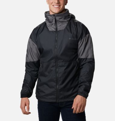 Men's Point Park&trade; Lined Windbreaker Point Park&trade; Lined Windbreaker | 465 | XL, Black, City Grey, front