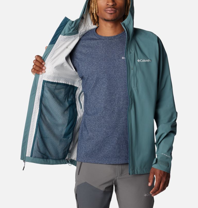 Men's Omni-Tech Ampli-Dry Rain Shell Jacket, Color: Metal, image 5