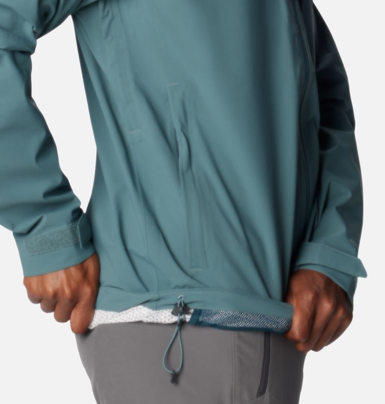 Thumbnail: Men's Omni-Tech Ampli-Dry Rain Shell Jacket, Color: Metal, image 8