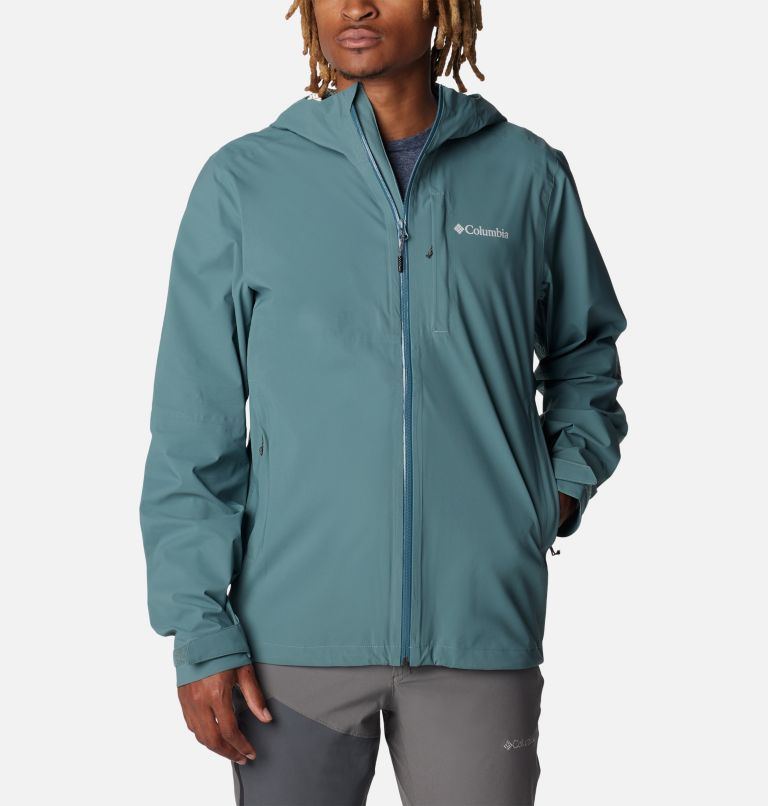 Men's Omni-Tech Ampli-Dry Rain Shell Jacket, Color: Metal, image 1