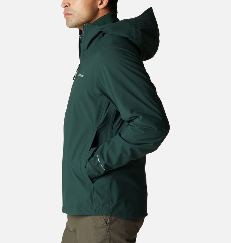 Men's Omni-Tech Ampli-Dry Shell Jacket, Color: Spruce, image 3