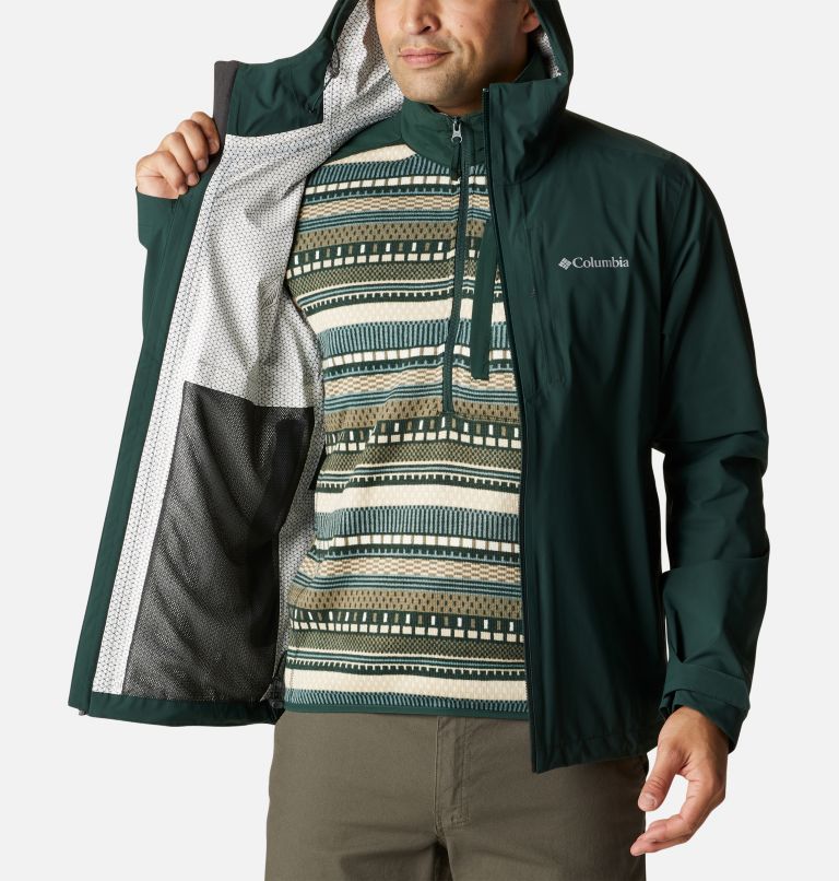Men's Omni-Tech Ampli-Dry Shell Jacket, Color: Spruce, image 5
