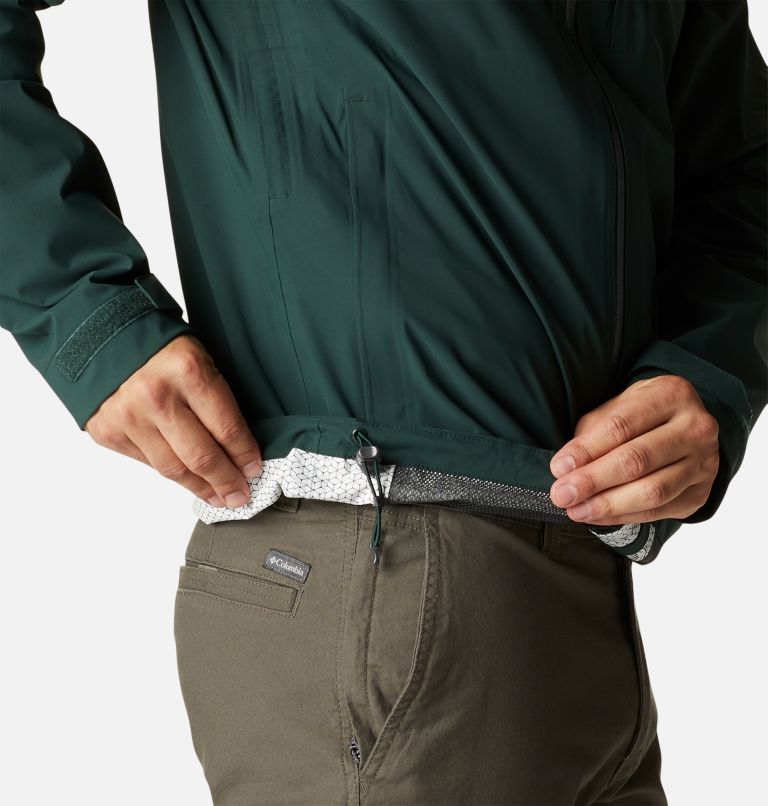 Thumbnail: Men's Omni-Tech Ampli-Dry Shell Jacket, Color: Spruce, image 7