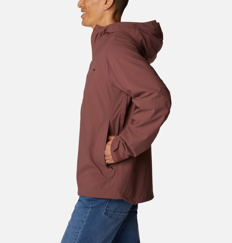 Men's Omni-Tech Ampli-Dry Rain Shell Jacket, Color: Light Raisin, image 3