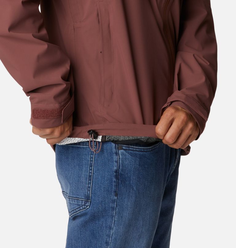 Men's Omni-Tech Ampli-Dry Rain Shell Jacket, Color: Light Raisin, image 7