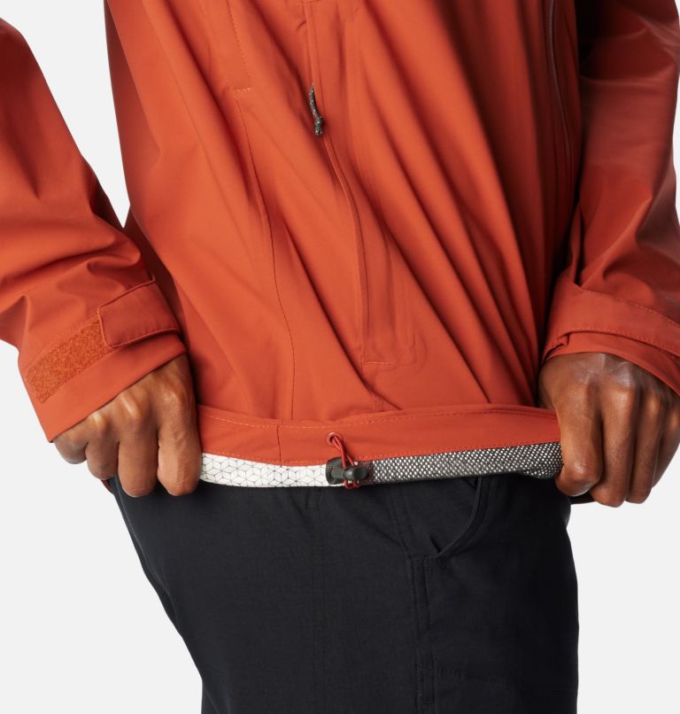 Men's Omni-Tech Ampli-Dry Rain Shell Jacket, Color: Warp Red, image 9