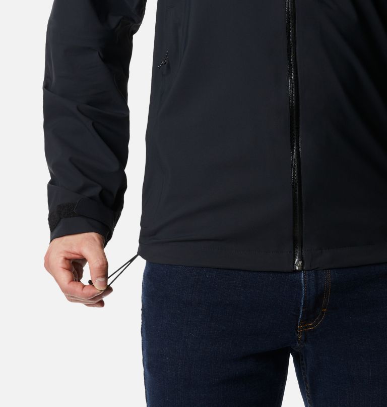 Thumbnail: Men’s Ampli-Dry Waterproof Shell Walking Jacket, Color: Black, image 6