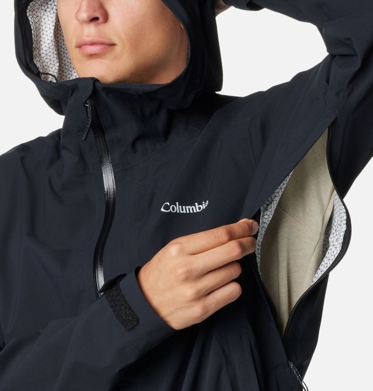 Thumbnail: Men’s Ampli-Dry Waterproof Shell Walking Jacket, Color: Black, image 7