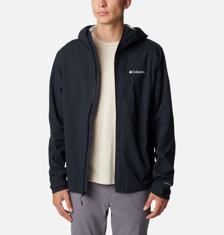 Thumbnail: Men’s Ampli-Dry Waterproof Shell Walking Jacket, Color: Black, image 10