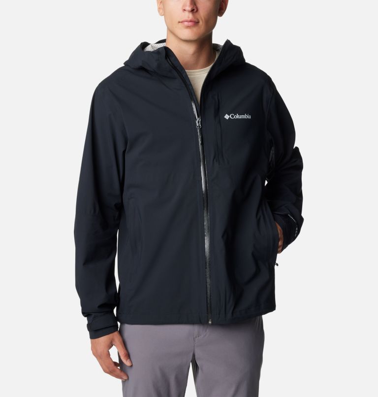 Thumbnail: Men’s Ampli-Dry Waterproof Shell Walking Jacket, Color: Black, image 1