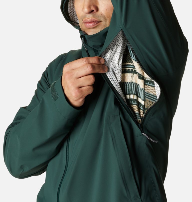 Men’s Ampli-Dry Waterproof Shell Walking Jacket, Color: Spruce, image 8