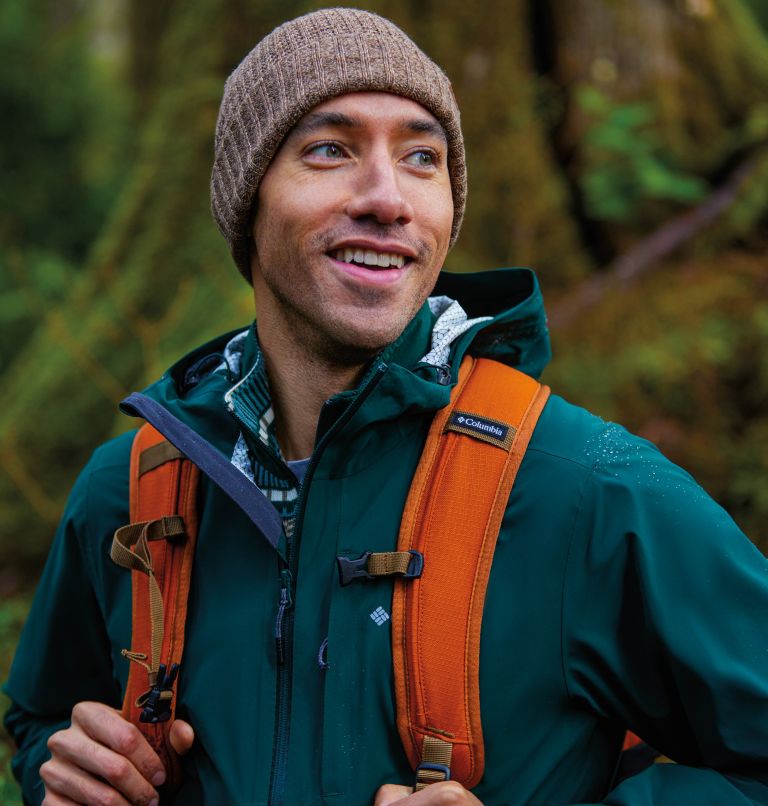 Thumbnail: Men’s Ampli-Dry Waterproof Shell Walking Jacket, Color: Spruce, image 10