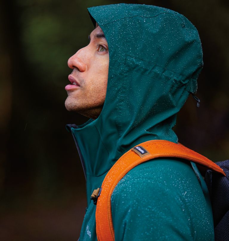 Thumbnail: Veste de randonnée Imperméable Ampli-Dry Homme, Color: Spruce, image 11