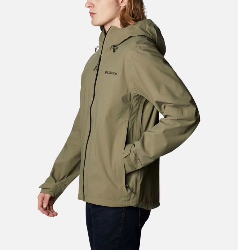 Thumbnail: Men’s Ampli-Dry Waterproof Shell Jacket, Color: Stone Green, image 3