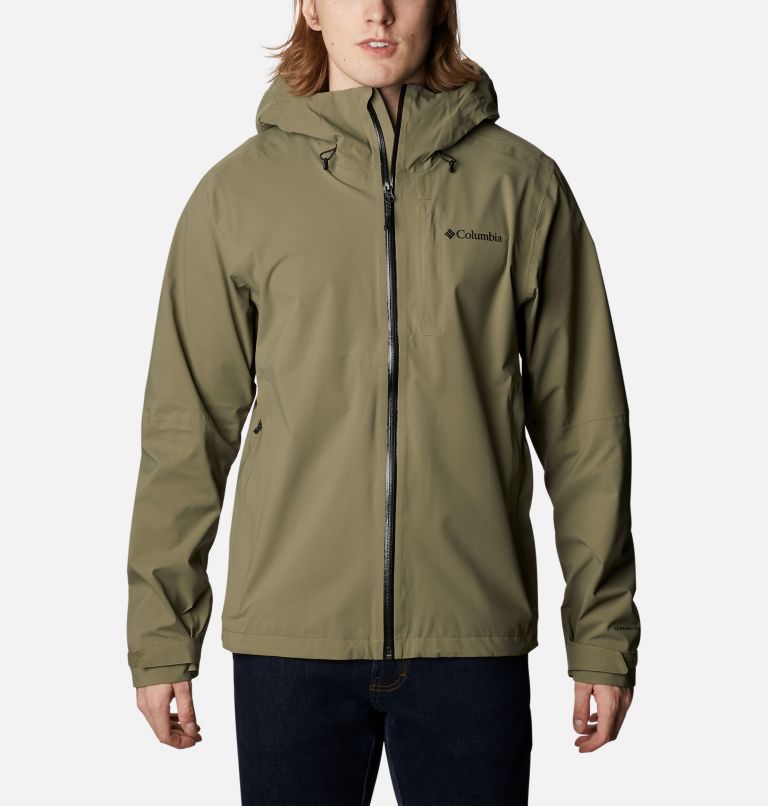Men’s Ampli-Dry Waterproof Shell Jacket, Color: Stone Green, image 1