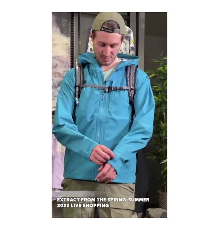 Men’s Ampli-Dry Waterproof Shell Jacket, Color: Deep Marine