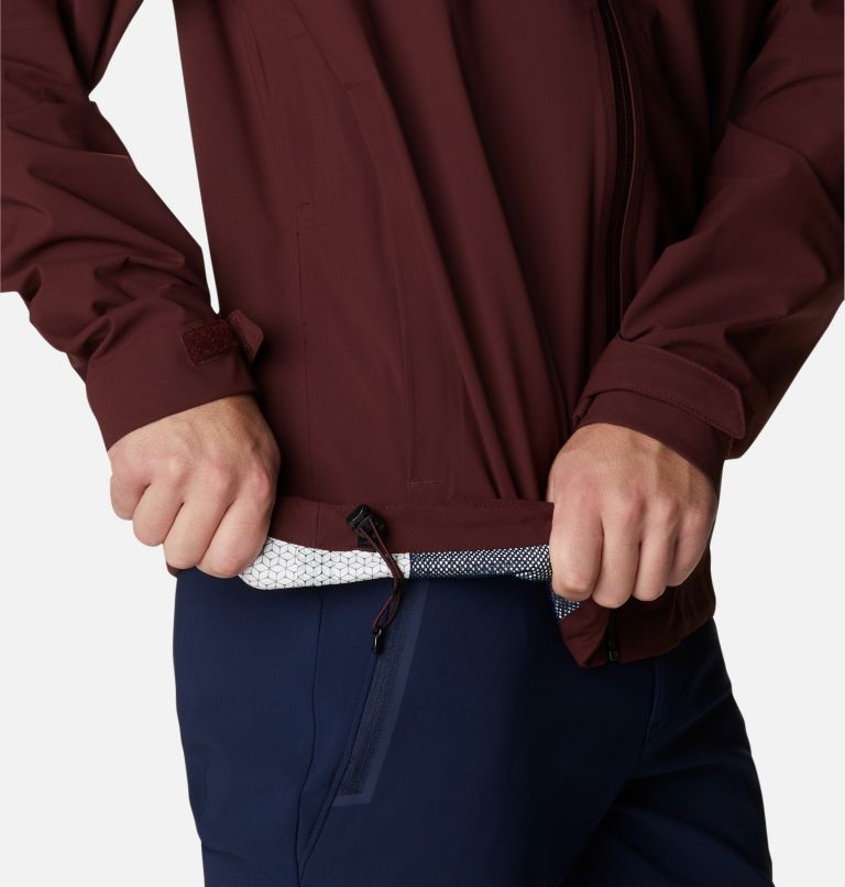 Men’s Ampli-Dry Waterproof Shell Walking Jacket, Color: Elderberry, image 8