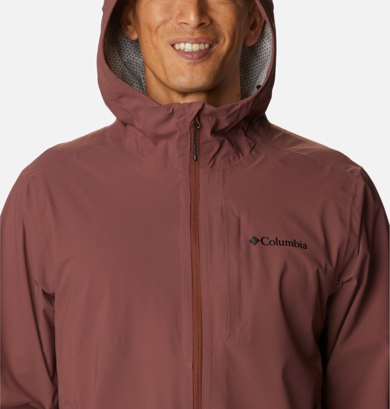 Thumbnail: Men’s Ampli-Dry Waterproof Shell Walking Jacket, Color: Light Raisin, image 4