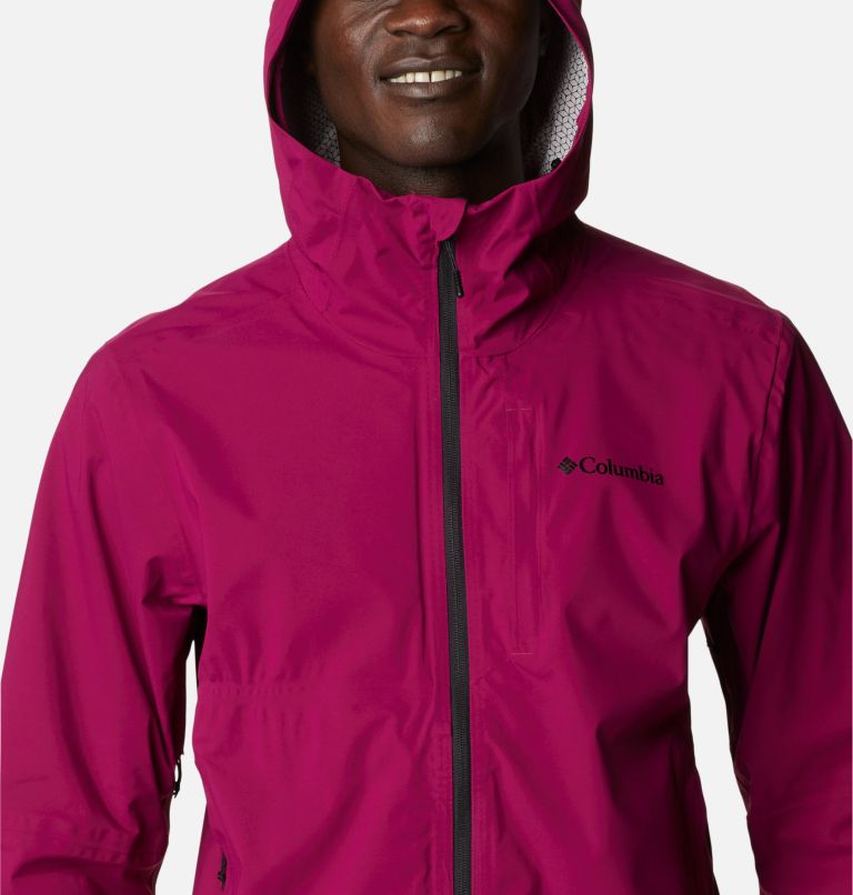 Thumbnail: Ampli-Dry Waterproof Shell Jacket für Männer, Color: Red Onion, Black, image 4