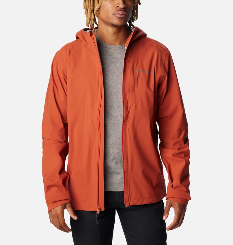 Men’s Ampli-Dry Waterproof Shell Walking Jacket, Color: Warp Red, image 10