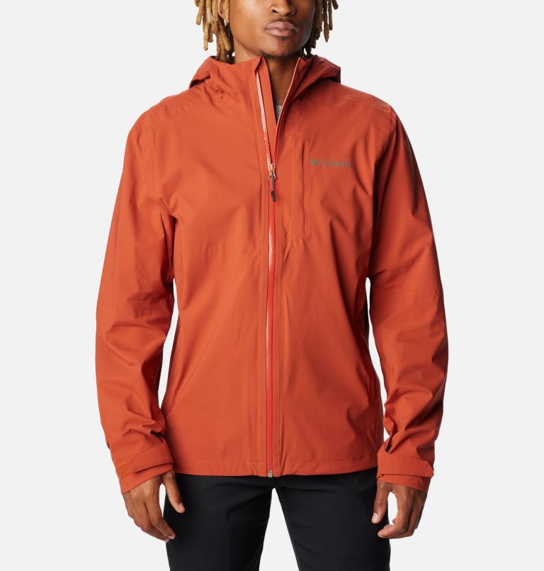 Thumbnail: Men’s Ampli-Dry Waterproof Shell Walking Jacket, Color: Warp Red, image 1