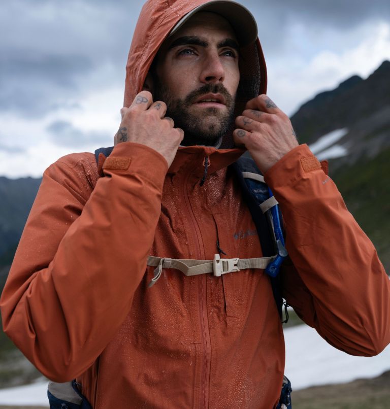 Veste de randonnée Imperméable Ampli-Dry Homme, Color: Warp Red, image 11