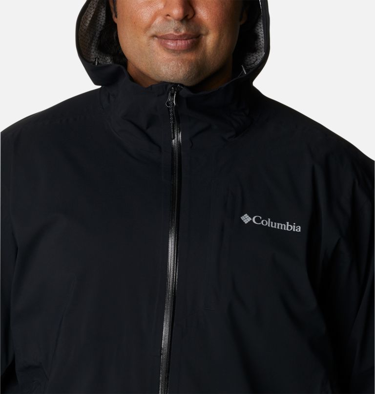 Thumbnail: Men's Omni-Tech Ampli-Dry Rain Shell Jacket - Big, Color: Black, image 4