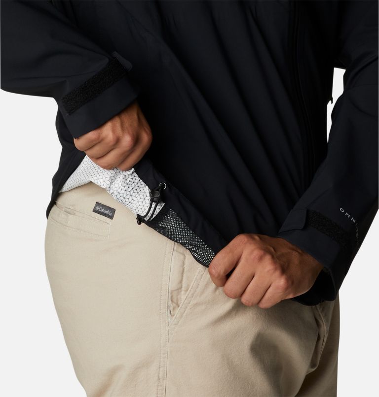 Thumbnail: Men's Omni-Tech Ampli-Dry Shell Jacket - Big, Color: Black, image 8