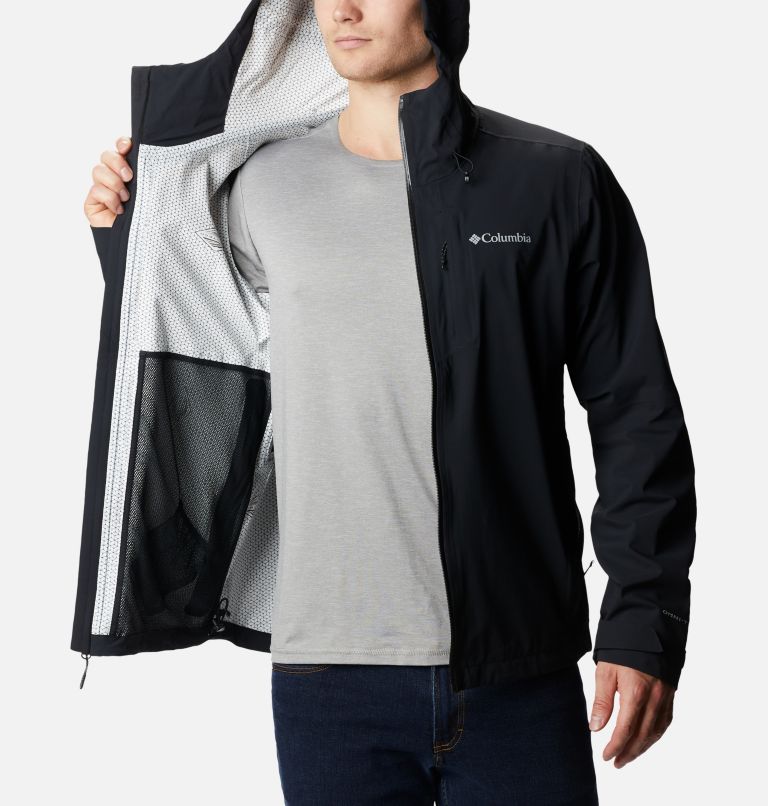 Men's Omni-Tech Ampli-Dry Rain Shell Jacket - Tall, Color: Black, image 5