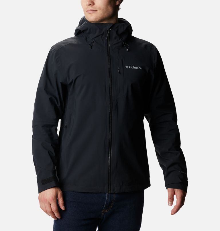 Thumbnail: Men's Omni-Tech Ampli-Dry Shell Jacket - Tall, Color: Black, image 1