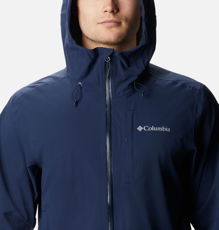 Thumbnail: Men's Omni-Tech Ampli-Dry Rain Shell Jacket - Tall, Color: Collegiate Navy, image 4