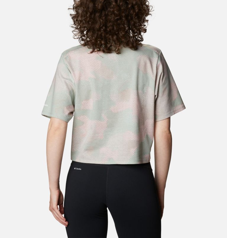 Women's Park Box T-Shirt, Color: Aqua Tone Spotted Camo