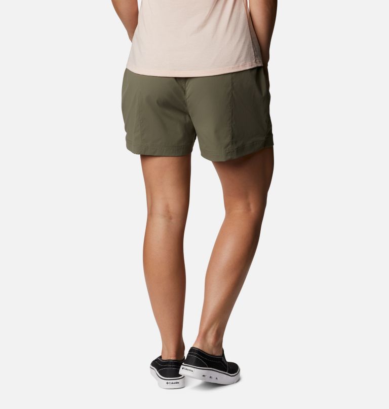 Women's Uptown Crest Shorts, Color: Stone Green, image 2
