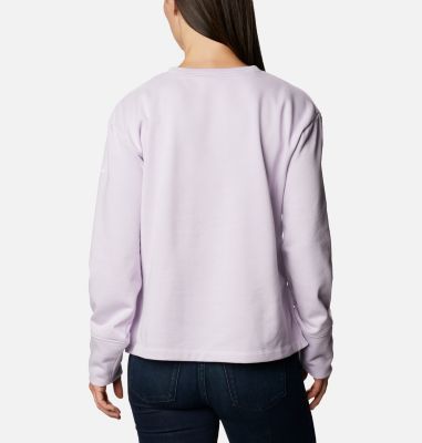 Sweat-shirt &Eacute;ponge Logo&trade; Femme Columbia Logo&trade; French Terry Crew | 036 | S, Pale Lilac, Gem Graphic, back