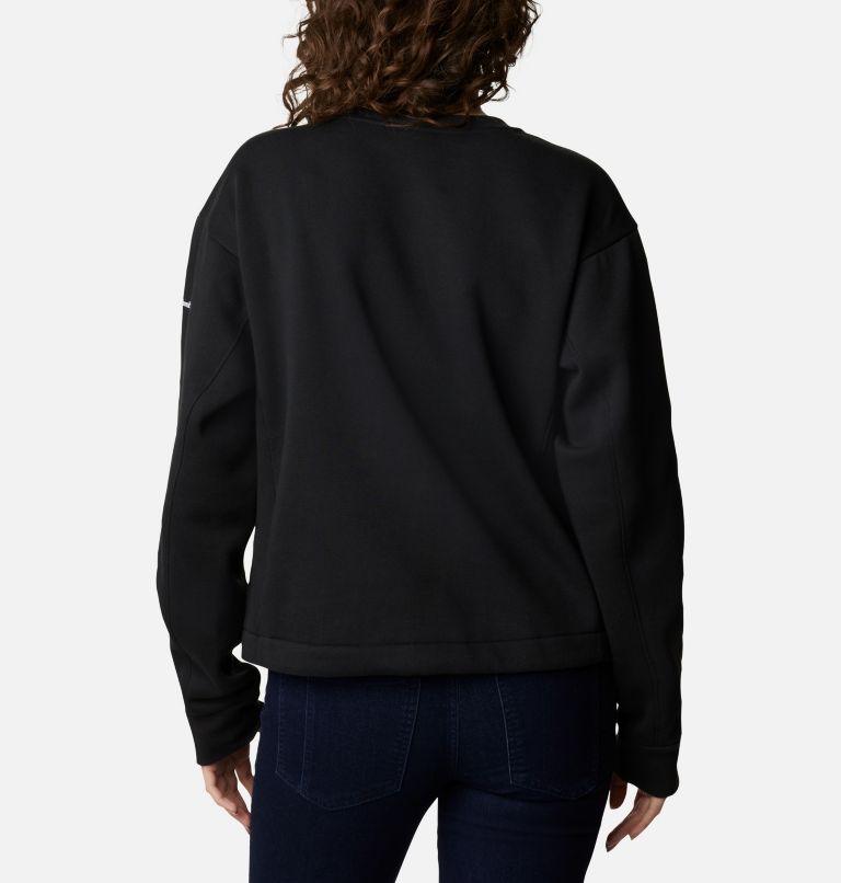 Thumbnail: Women's Lodge III Crew Sweatshirt, Color: Black, image 2