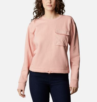 Women's Lodge&trade; III Crew Sweatshirt Columbia Lodge&trade; III Crew | 345 | XS, Faux Pink, front